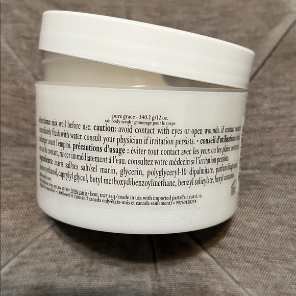Philosophy Pure Grace Salt Body Scrub in White Jar - Picture 3 of 3